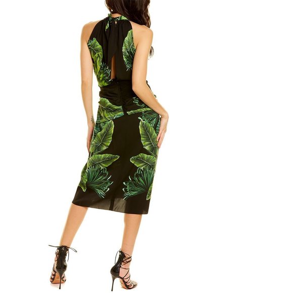 Dolce & Gabbana Silk-Blend Midi Dress - Picture 2 of 4